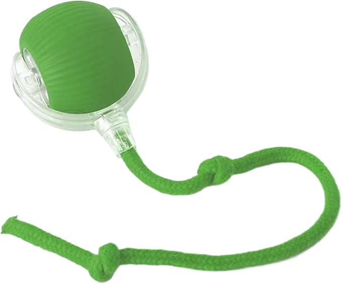 Electric Cat Toy - Automatic Rolling cat Toy with Motion sensors, Designed for Indoor Cats, Suitable for Solo Play (USB Rechargeable) (Greener)-PurrikoPets