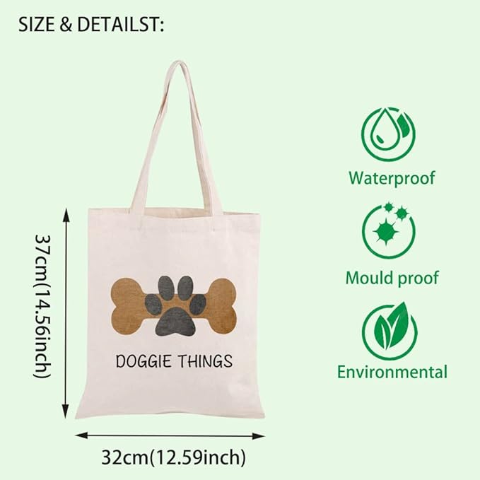 FOTAP Dog Owner Shopping Tote - Dog Park Bag and Doggie Gift-PurrikoPets