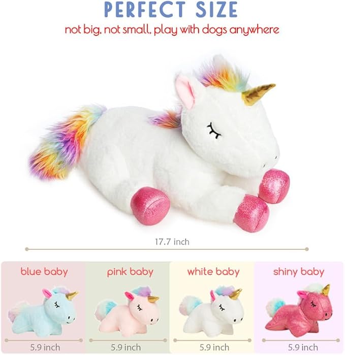 5 Pieces Unicorn Toys Stuffed Animals for Girls, 1 Mommy Unicorn with 4 Babies, Soft Plush Unicorn Toys Gifts for Girls 3 4 5 6 7 8 9 Years, Kids, Children, Christmas, Birthday, Valentine's-PurrikoPets