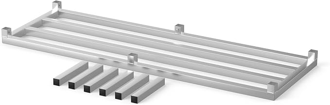 20 in X 60 in. Aquarium Stand | Industrial Style Aluminum Fish Tank Base with Open Frame Design-PurrikoPets