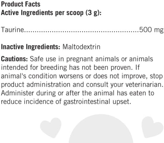 FELO Taurine - Taurine Supplement for Cats, Taurine for Cats, Taurine Powder for Cat - 16 Oz, Powder (Thomas Pet Earlier)-PurrikoPets