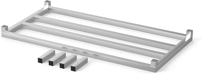 24 in X 48 in. Aquarium Stand | Industrial Style Aluminum Fish Tank Base with Open Frame Design-PurrikoPets