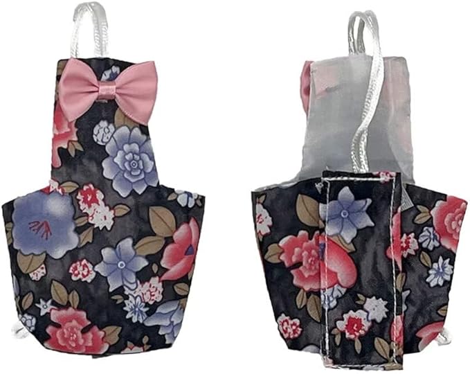 2 PCS Parrot Nappy Clothes Comfort Fit Pink&Balck Parrot Nappy Clothes for Parrots Cockatiels-PurrikoPets
