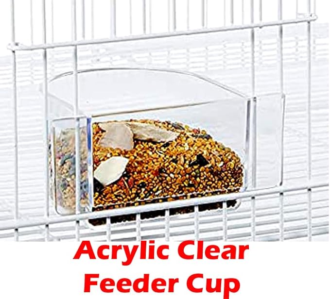1/2/3-Combo Stacker Center Divided Breeder Breeding Bird Flight Double Rolling Cage for Aviaries Canaries Cockatiels Lovebirds Finches Budgies Small Parrots-PurrikoPets