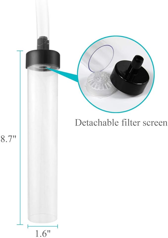 25ft Aquarium Vacuum Gravel Cleaner Fish Tank Cleaner Siphon Water Changer-PurrikoPets