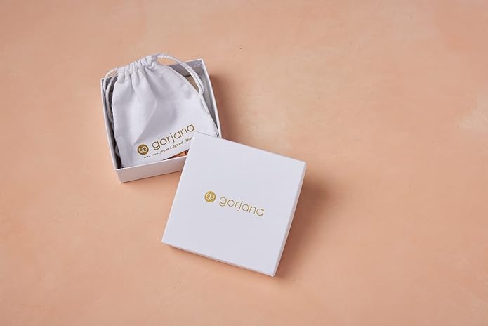 gorjana - Brooklyn Bracelet 7"-7 1/4" - 18k Gold Plated Brass - Textured Chain Links - Stylish Retro Design - Versatile Stacking, Lightweight Comfort