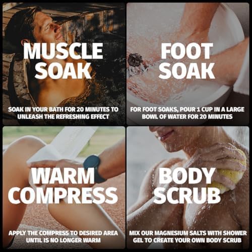 3 Pack Bundle: Coach Soak Recovery Bath Soak, Epsom Salt Bulk, Bath Salts Bulk, 3 Pack Bundle, Total of 9 Pounds (Eucalyptus, Lavender, Citrus)-PurrikoPets