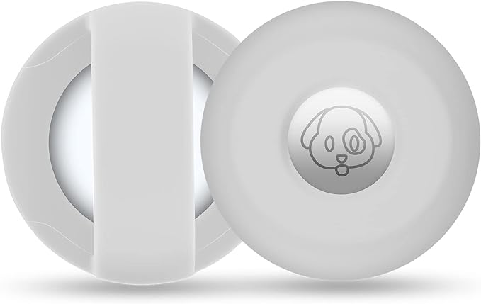 Airtag Holder for Dog Collar, Cibaabo Silicone Air Tag Case Cover Compatible with Apple Airtags for 0.8-1.2inch Cat Pet Collar Harness Loop-PurrikoPets