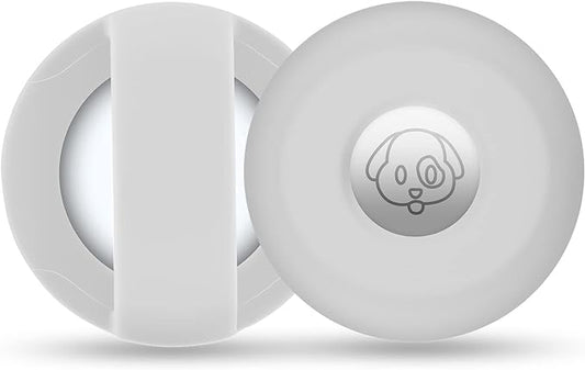 Airtag Holder for Dog Collar, Cibaabo Silicone Air Tag Case Cover Compatible with Apple Airtags for 0.8-1.2inch Cat Pet Collar Harness Loop-PurrikoPets