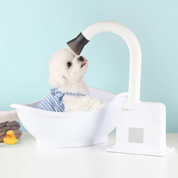 DUZ V2Pro Advanced & Energy-Efficient Pet Grooming Dryer: Powerful Airflow, Low Wattage, Hands-Free Operation, Quiet & Stress-Free Grooming Solution, Ideal for All Coats-PurrikoPets