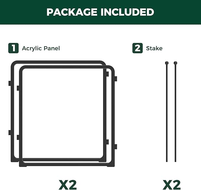 FXW Homeplus Unleashed Indoor Dog Playpen - Stress-Free and Safe Play, Heavy Duty 24 Inch 2 Acrylic Panels Dog Pen for Puppy and Small Dogs, Black│Patented-PurrikoPets