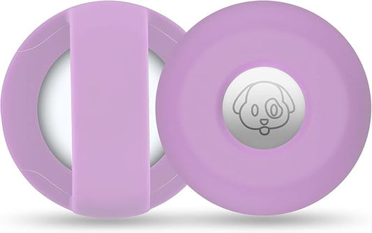 for Airtag Holder for Dog Collar, Cibaabo Silicone Air Tag Case Cover Compatible with Apple Airtags for 0.8-1.2inch Cat Pet Collar Harness Loop-PurrikoPets