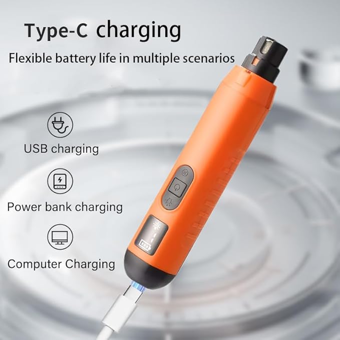 Dog Nail Grinder 5-Speed Upgrade - Professional Rechargeable pet Nail Trimmer with 2 LED Lights Ultra Quiet and Low Vibration Providing Painless Beauty for Large Medium and Small Dogs and Cats-PurrikoPets
