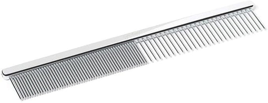 Eye Envy Tear Stain Remover Comb for Dogs and Cats. Fine/Coarse with 80 Rounded Pins. Gently Remove Crusty Eye Debris, Gunk and Boogers. Face and Feet Comb. Remove Tangles-PurrikoPets