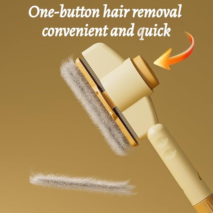 2 Pcs Brush for Cats, brush Cat Comb, Avatore brushs-Removes Fur & Relieves Pain, Upgrade Dog and Cat Hair Removal with Release Button, Multi-function Grooming Brushs for Short&Long Cats-PurrikoPets