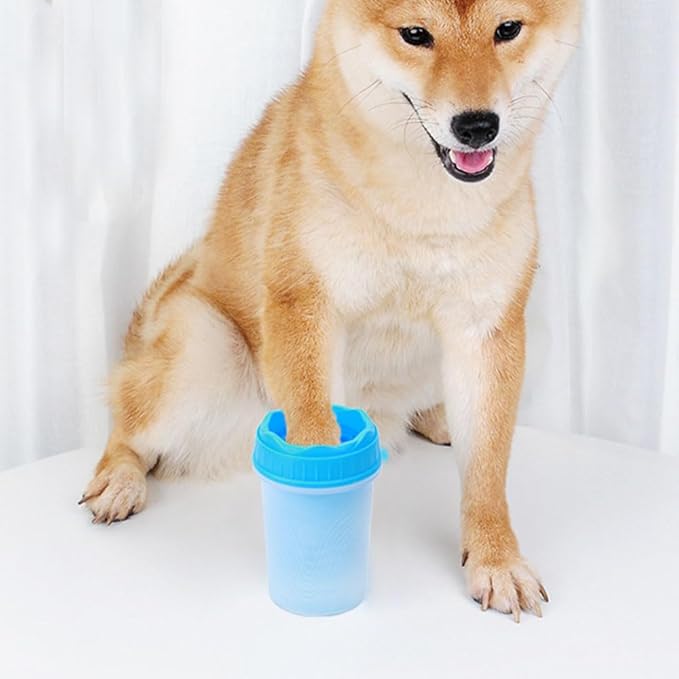 Dog Paw Cleaner Cup - Silicone Bristle Pet Paw Washer for Small, Medium, and Large Dogs & Cats | Easy-to-Use, Mess-Free Paw Cleaning Tool for Muddy Paws-PurrikoPets