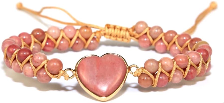 ZOSOJONA Women Handmade Boho Wrap Bracelets Natural Stone Variety Beads Strand Bracelet