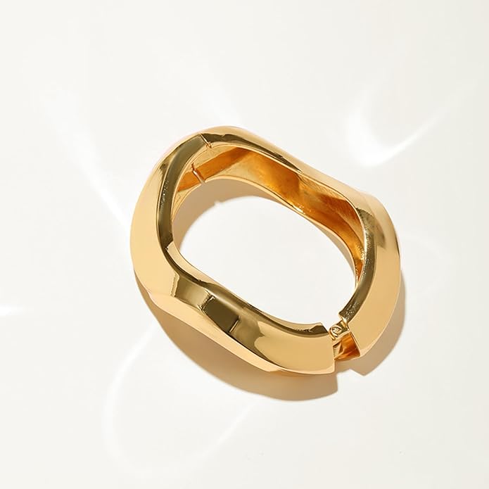 YMBYCM Chunky Bangle Bracelets for Women Trendy Wide Chunky Cuff Bracelets Wrap Bracelet