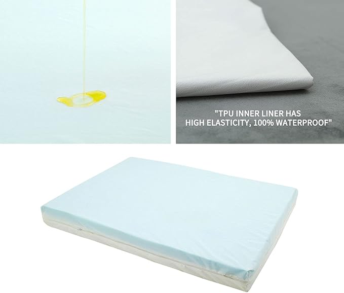 GOHOO Jumbo Dog Bed for Large Dogs, Orthopedic Memory Foam with Cooling Gel & Waterproof Lining-PurrikoPets