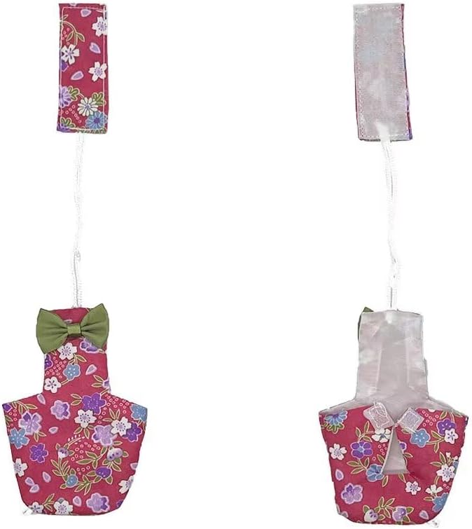 2 PCS Star Parrot Clothes for Birds Red&Balck Reusable Canary Birds Boutique Flyper Adjustable Bird Diape-PurrikoPets