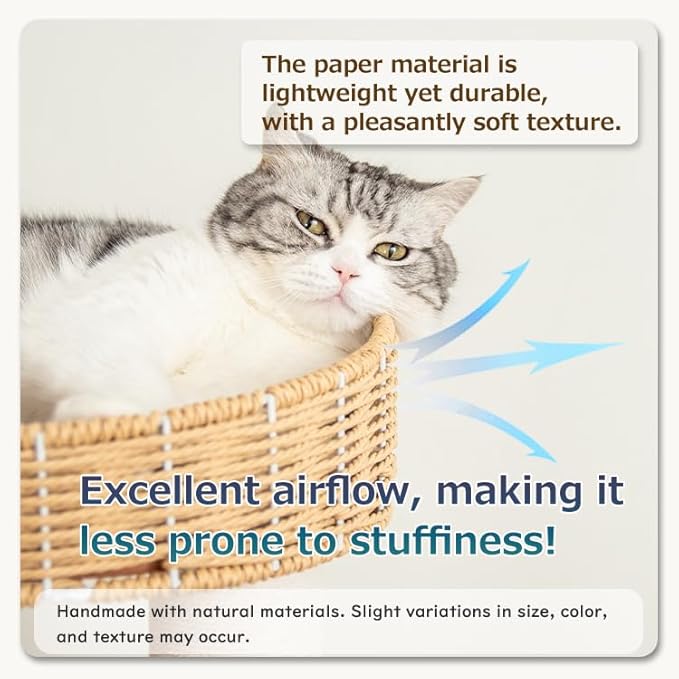 48'' Cat Tree for Large Cats, Modern Cat Tree Multi-Level Condo with Natural Wood, Cat Activity Centre for Medium and Big Pets (White LS02)-PurrikoPets