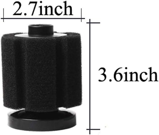 ALEGI 4pcs Large Aquarium Sponge Filter with Suction Cups, Check Valves for Breeding Fry Betta Shrimp Fish Tank (Small up to 10-20Gal 4 Pcs)-PurrikoPets