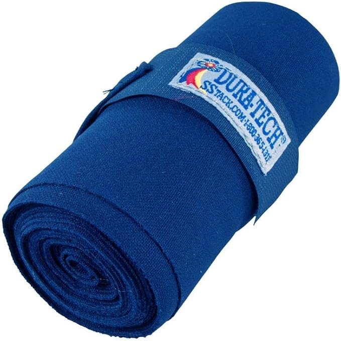 Dura-Tech Standing Wraps for Horses | Color Royal | Optimal Comfort & Support | Ideal for Post-Exercise & Trailering | Right Tension Application | Secure Closure-PurrikoPets
