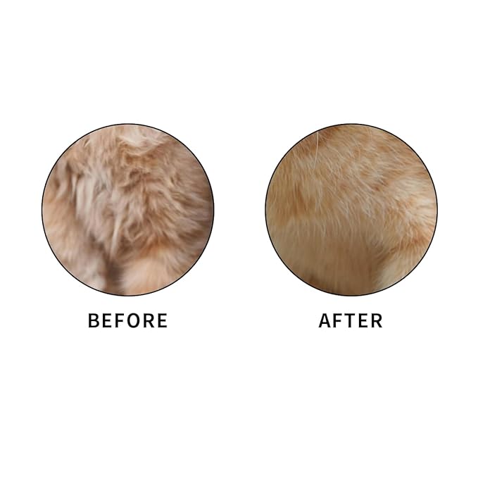 2PCS Cat Comb Dog Hair Comb，Pet Grooming Cleaning Comb，Pet Hair Removal Tool with Release Button-PurrikoPets