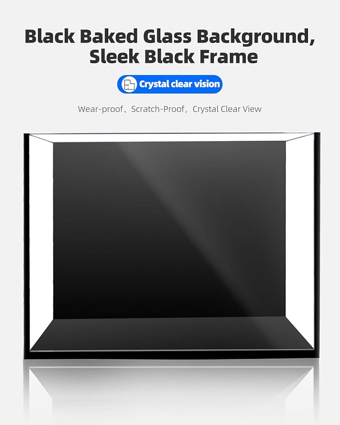 5 Gallon Clear Glass Fish Tank, Easy to Maintain Small Aquariumfor Betta, Goldfish, Snail,Shrimp and Aquatic Planting-PurrikoPets