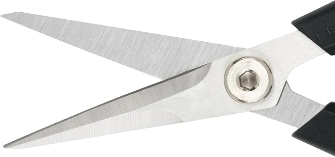 Fiskars Comfort Loop Micro-Tip Pruning Snips - 7" Garden Shears with Sheath and Extra Large SoftGrip Handle - Yard and Garden Tools - Orange/Black-PurrikoPets