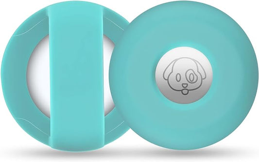 Airtag Holder for Dog Collar, Cibaabo Silicone Air Tag Case Cover Compatible with Apple Airtags for 0.8-1.2inch Cat Pet Collar Harness Loop-PurrikoPets