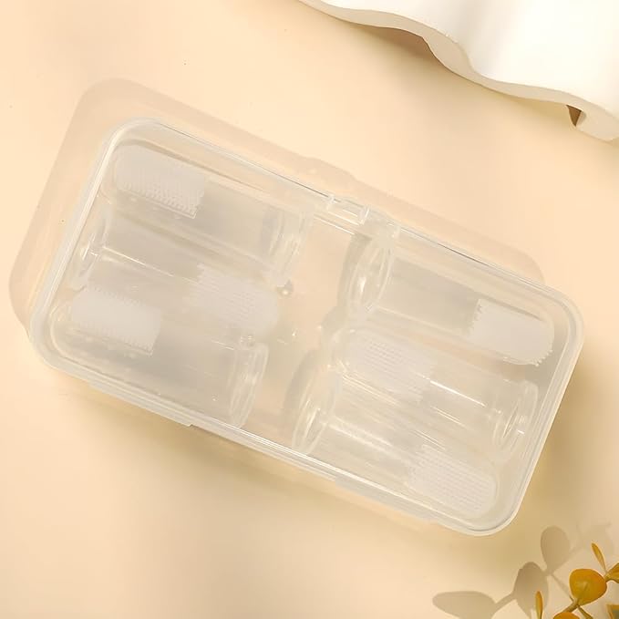 6Pack Dog Toothbrush，360º Dog Tooth Brushing Kit, Cat Toothbrush, Teeth Cleaning, Finger Brush-PurrikoPets