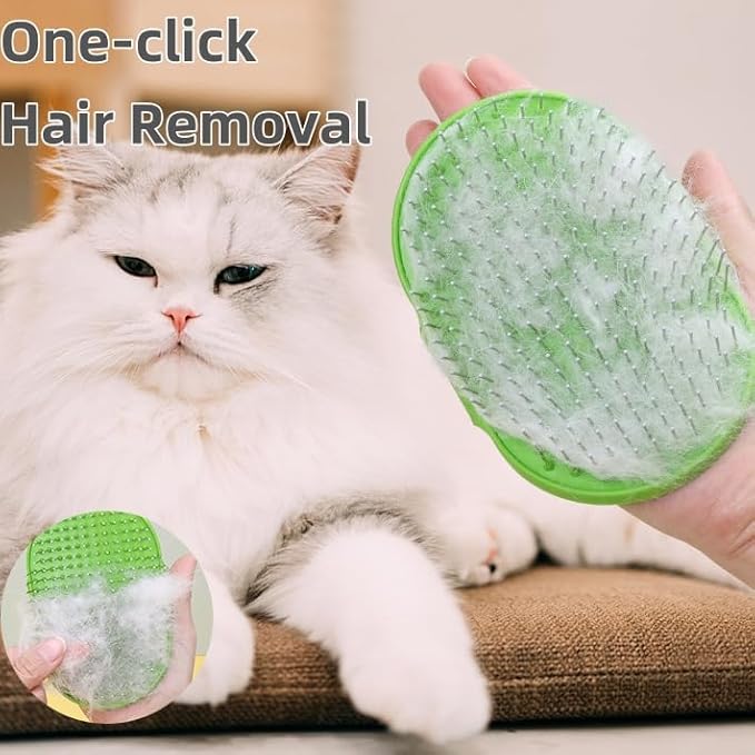 4-Pack Silicone Cat Brush Set, Pet Scratcher and Massager – Adjustable Pet Deshedding Brush, Bath Brush for Cats and Dogs, Suitable for Furniture Legs & Corners (Needle Style - 2PCS (Blue + Green))-PurrikoPets