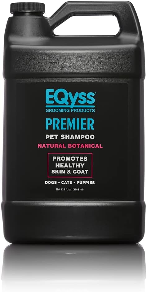 EQyss Premier Pet Shampoo - Cleanses & Moisturizes Coat, Adds Volume, Intensifies Colors, Residue-free Finish - for all Dogs, Cats, Puppies (128 oz)-PurrikoPets