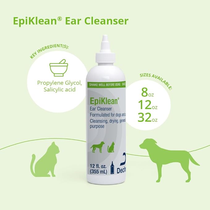 EpiKlean Ear Cleanser for Dogs and Cats, 12 oz-PurrikoPets
