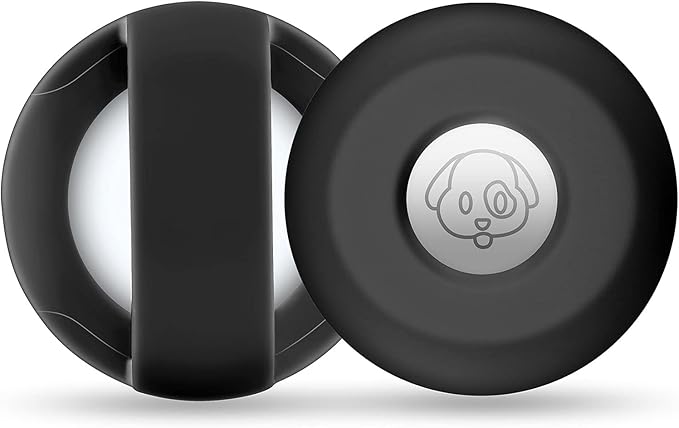 Airtag Holder for Dog Collar, Cibaabo Silicone Air Tag Case Cover Compatible with Apple Airtags for 0.8-1.2inch Cat Pet Collar Harness Loop-PurrikoPets