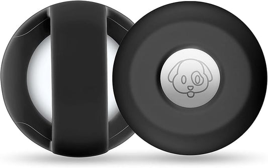 Airtag Holder for Dog Collar, Cibaabo Silicone Air Tag Case Cover Compatible with Apple Airtags for 0.8-1.2inch Cat Pet Collar Harness Loop-PurrikoPets