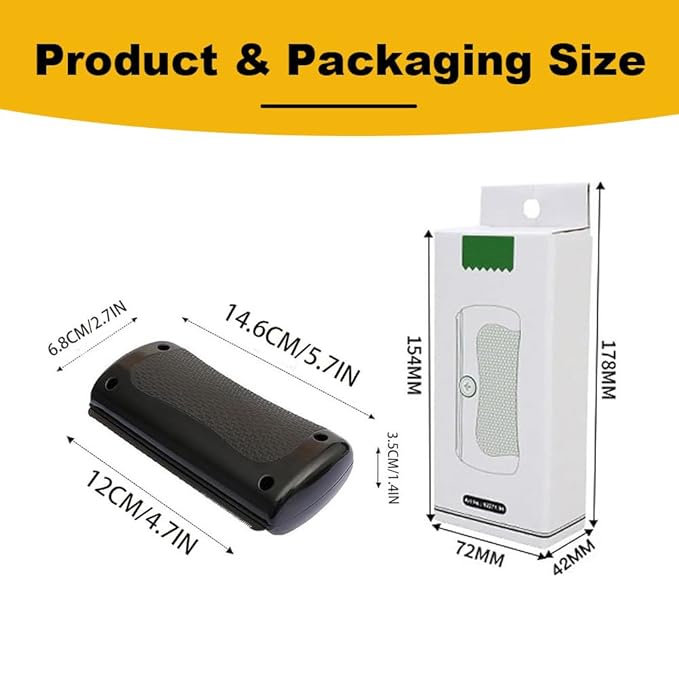 2Pc Deshedding Brush Rhykin Brush for Pets, Pet Hair Removal Tool,Suitable for Cats, Dogs, Rabbits, and Horses-PurrikoPets