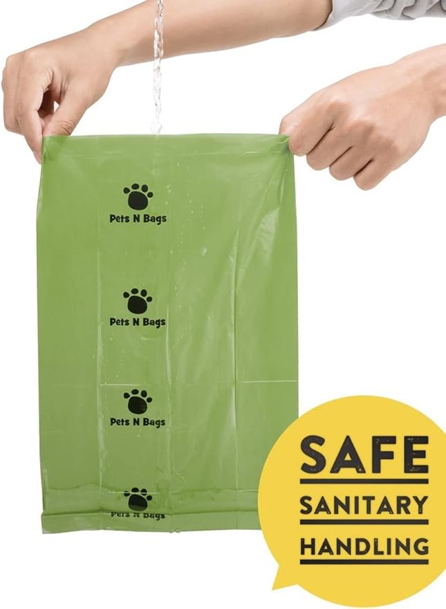 Dog Poop Bags, Dog Waste Bags, Biodegradable Unscented Refill Rolls, Includes Dispenser-PurrikoPets