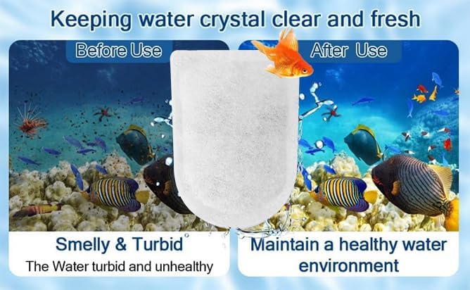 10 Packs Carbon Filter Cartridges for Whisper EX Filters, Replacement Filter Cartridges Large, Fits Whisper EX30/EX45/EX70 Filters-PurrikoPets