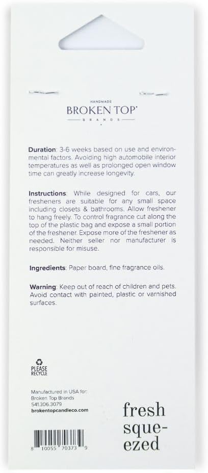 Fresh Squeezed Car Air Freshener - 4 Pack-PurrikoPets