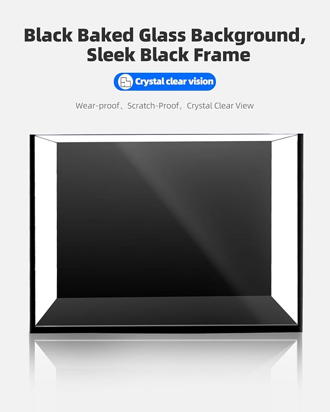 3 Gallon Clear Glass Fish Tank, Small Fish Tank Aquarium for Betta, Goldfish, Snail,Shrimp and Aquatic Planting-PurrikoPets