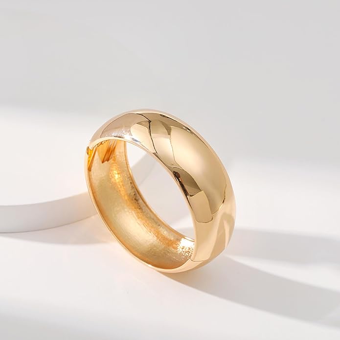 YMBYCM Chunky Bangle Bracelets for Women Trendy Wide Chunky Cuff Bracelets Wrap Bracelet