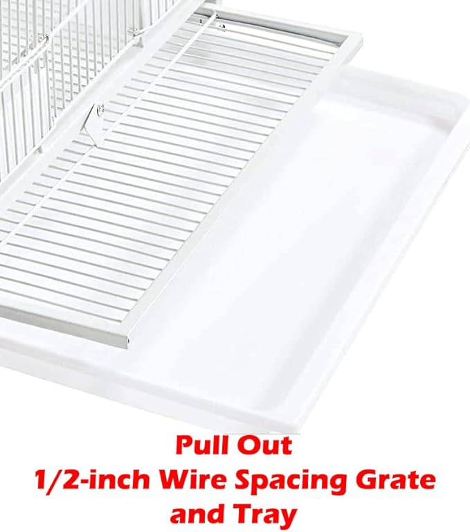 1/2/3-Combo Stacker Center Divided Breeder Breeding Bird Flight Double Rolling Cage for Aviaries Canaries Cockatiels Lovebirds Finches Budgies Small Parrots-PurrikoPets