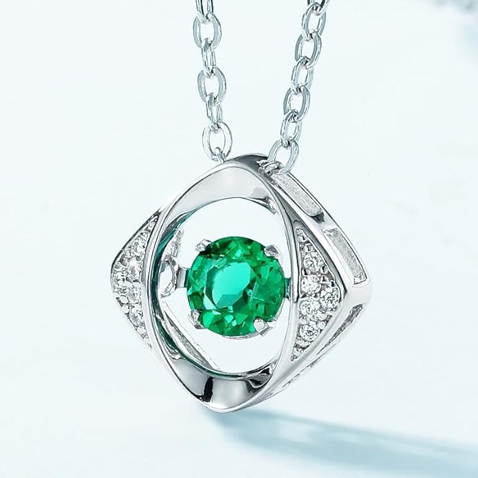 14K Gold/18K Gold Emerald Necklace with Evil Eye Pendant, Protective Jewelry Accessory for Fashion Forward Women