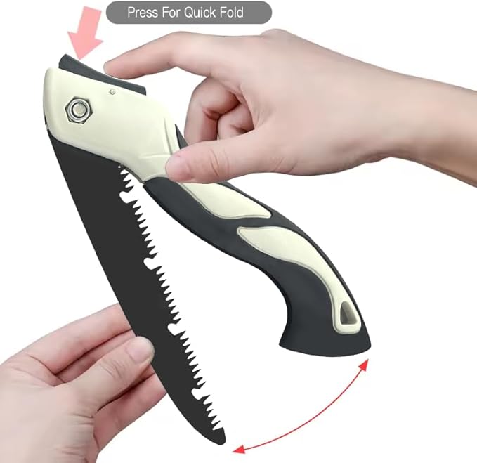 4 Piece Gardening Scissors Folding Saw and Pruner Set Sharp Hand Garden Clippers Set with Folding Pruner Saw-PurrikoPets