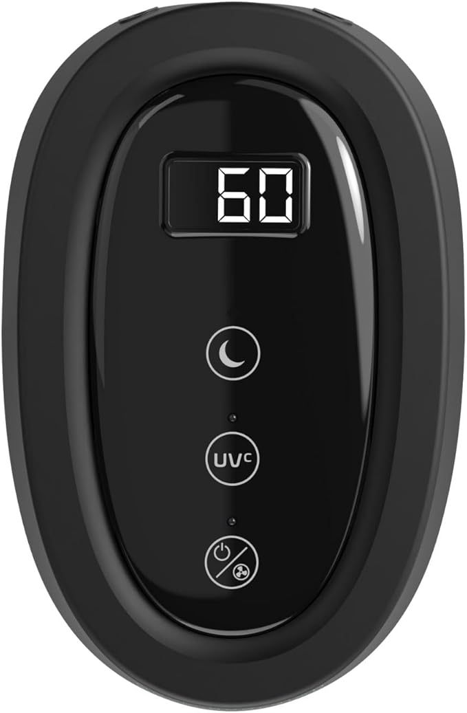 GermGuardian HEPA Air Purifier for Home, Large Rooms Up To 743 Sq. Ft. with HEPA PURE Air Filter, Air Quality Monitor & UV-C Light, AC4880B, 22" Tower, Black-PurrikoPets