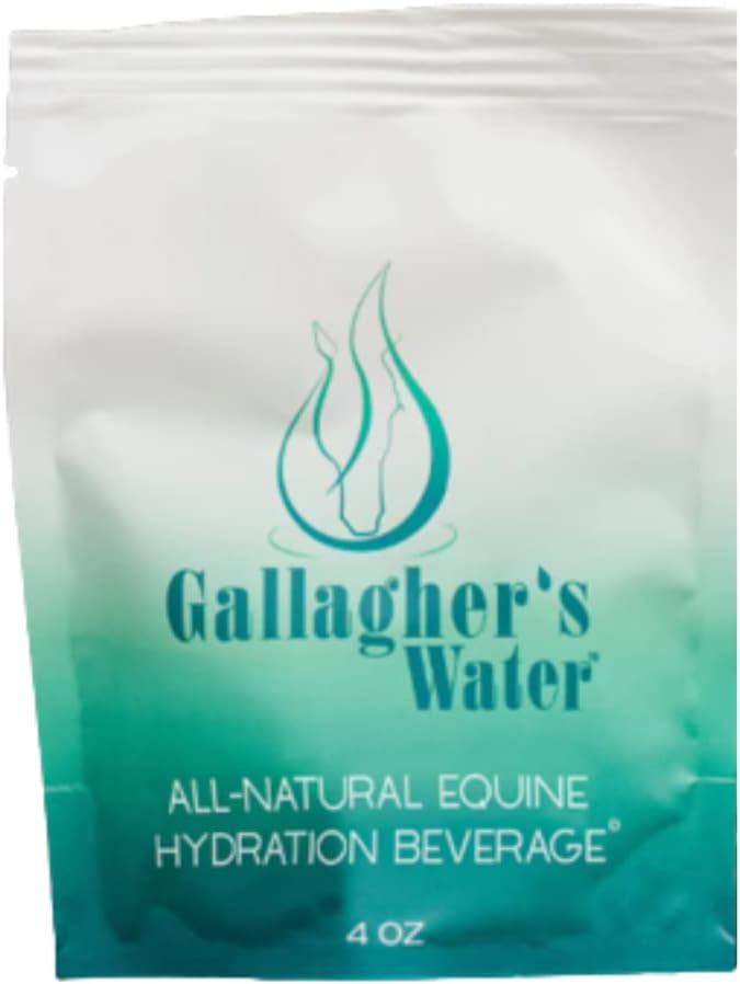 Gallagher's Water 120 Pack All-Natural Patented Equine Hydration Treat - Enhancement Powder Mix Horse Drink Treat to Help Encourage to Drink Water - Made with All Natural Ingredients, FEI Compliant-PurrikoPets