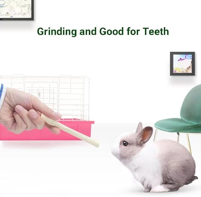 700g/1.5lb Sweet Bamboo Sticks for Rabbits Bunny Chew Toys,Chinchilla Molar Treats Chew Sticks for Small Animals Rabbits Hamsters Guinea Pigs-PurrikoPets