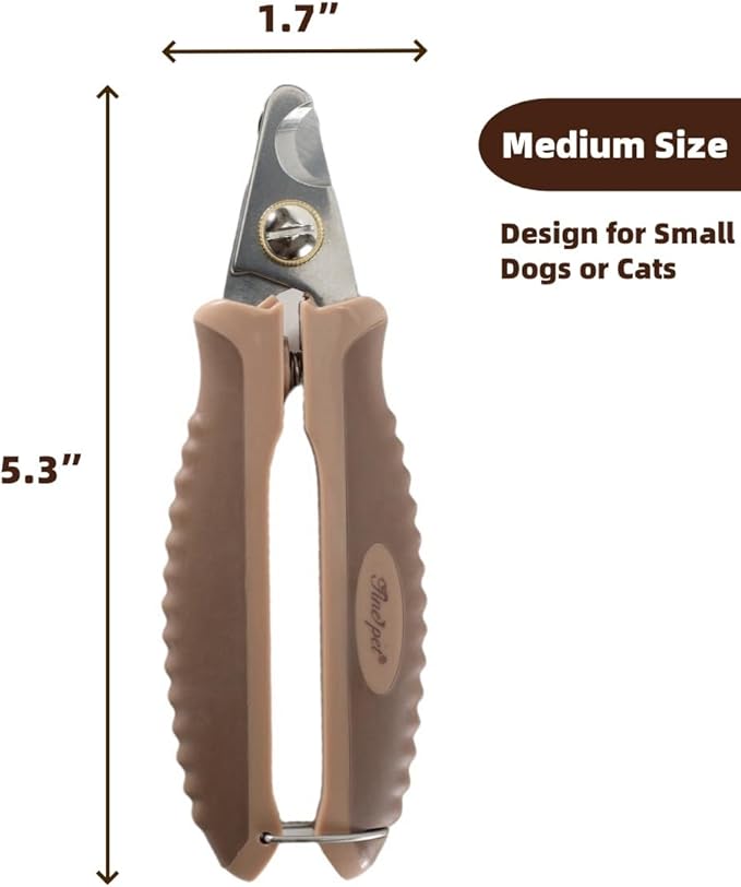 Dog Nail Clippers for Medium or Large Dogs Pet Nail Trimmers Pet Grooming Clippers with Safety Guard to Avoid Over Cutting M-PurrikoPets